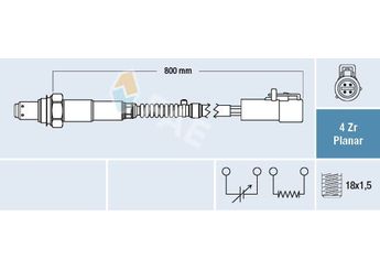 Oksijen (Lambda) Sensörü  FAE 77263  3M519G444DC 1112475 1127539 1S6F9G444AA 1S6F-9G444-AA 1T249G444HBA 1T24-9G444-HBA 4080241 4174512 YL849G444BE YL84-9G444-BE YL8Z9G444BA YL8Z-9G444-BA YM2A9G444AB YM2A-9G444-AB 1326414 1327550 1346367 3M519G444DA 3M519-G444-DA 6M519G444DB 6M519-G444-DB 3M519-G444-DC 3M519G444DB 3M51-9G444-DB DY1102 YL849G444BD YL84-9G444-BD AJ0618861D AJ06 18 861 D SG1805 SG-1805 7M5906265A 7M5 906 265 A 7M5906265C 7M5 906 265 C