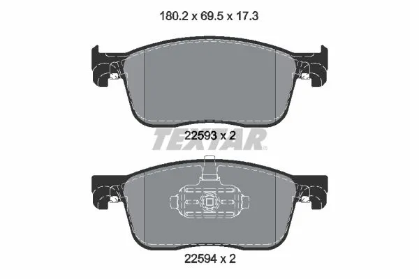 Fren Disk Balata Ön TEXTAR 2259301