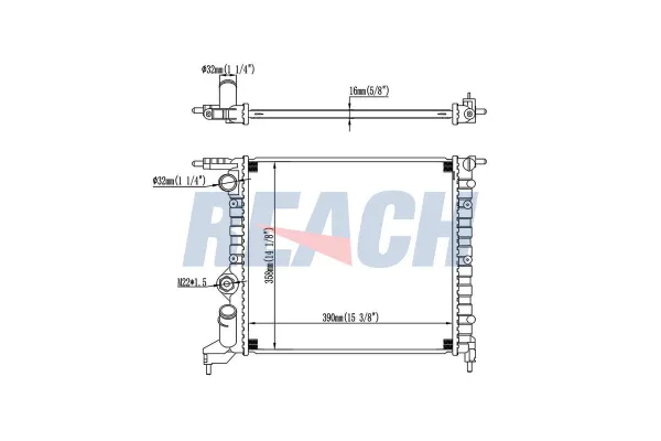 Su Radyatörü  Renault Clio I Faz III (04.1996->)  ORİS BBM910032