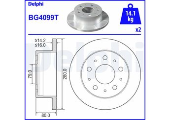 Fren Disk Ayna Arka Sağ ve Sol DELPHI BG4099T  51856411 51856412 1607880580 1642766780 424939 4249.39 424940 4249.40 4249A2 4249.A2 4249K8 4249.K8 51740248 51749275