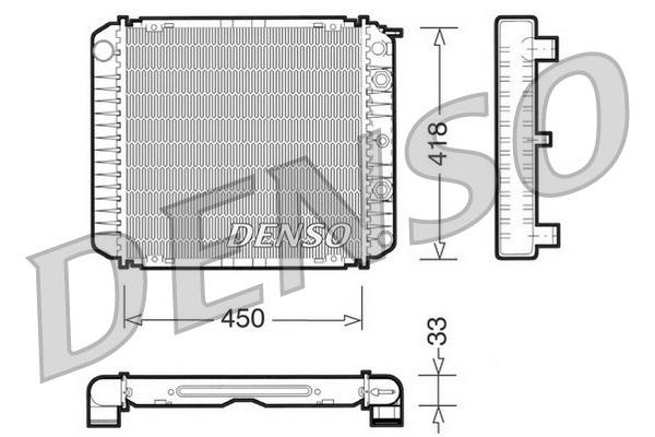 Su Radyatörü  DENSO DRM33005