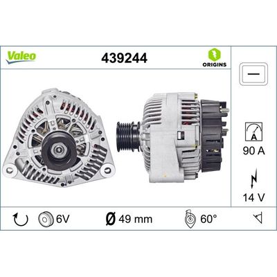 Alternatör  VALEO 439244