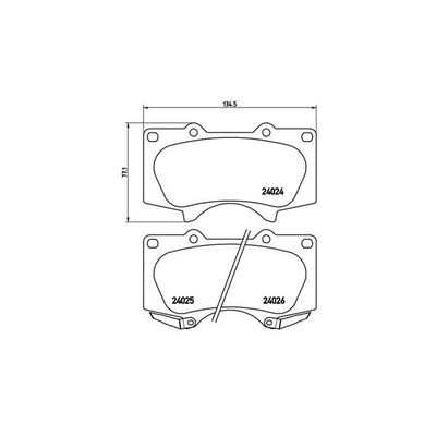 Fren Disk Balata Ön Toyota Hilux (KUN)(2005->)  MAGNETI MARELLI 363700483102