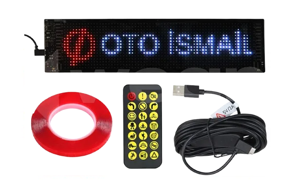 Araç İçi Araba Işığı Led Ekran  WEGNA AC01-026