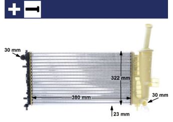 Su Radyatörü  MAHLE CR 1108 000S  21460 1BF0A 1BF5A 1BH0A 1TS0A 51714679