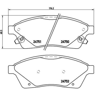 Fren Disk Balata Ön BREMBO P 09 010