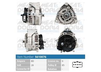 Alternatör  VALEO 443515  1697321 1697022 1977229 2165378R 1368327 2165381R