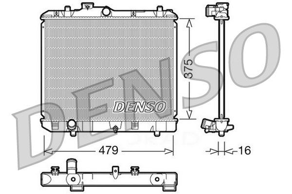 Su Radyatörü  DENSO DRM47004