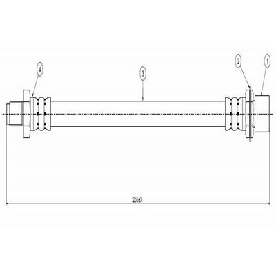 Fren Hortumu Arka Sağ veya Sol CAVO C800 331A