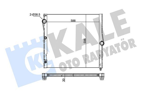 Su Radyatörü  BMW Z4 M Serisi Roadster (E85)(2006->)  KALE 348660