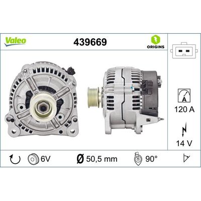 Alternatör  VALEO 439669