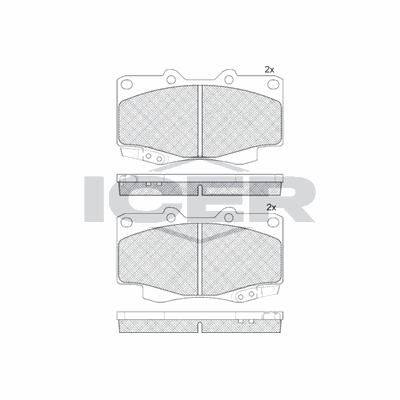 Fren Disk Balata Ön Toyota Hilux (KUN)(2005->)  AYD 60854A