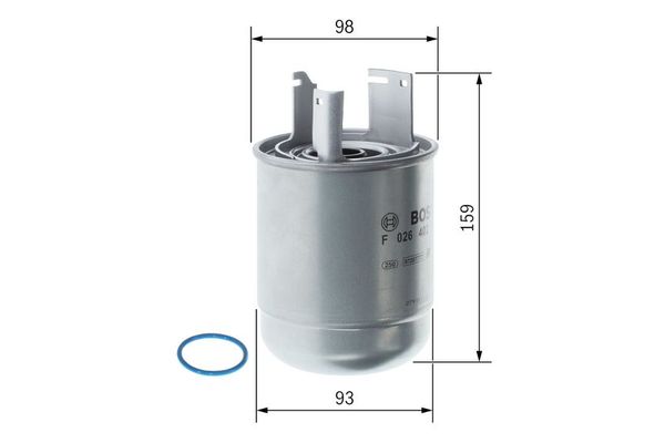 Yakıt Filtresi  Renault Koleos II (05.2017->)  BOSCH F 026 402 289