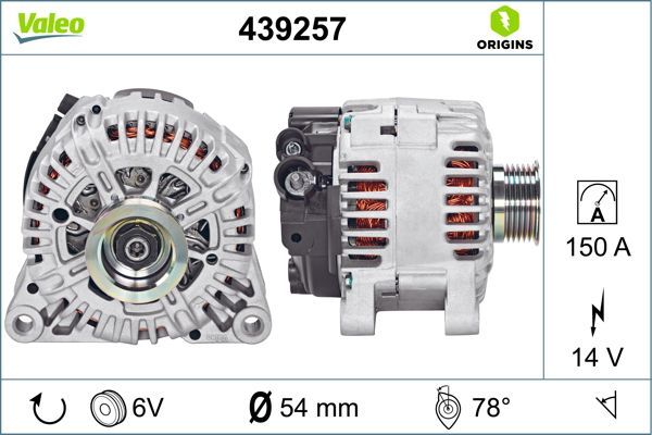 Alternatör  VALEO 439257