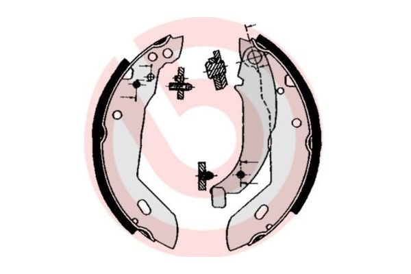 El Fren Balatası  Peugeot 205 (02.1983->)  BREMBO S 61 512