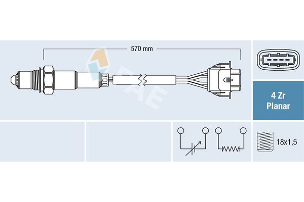 Oksijen (Lambda) Sensörü  Opel Insignia A (2008->)  FAE 77154