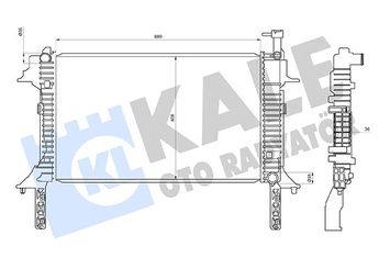 Su Radyatörü  RADISEN RR 67035  2530159000 253107D050 253007D050
