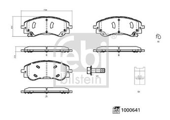 Fren Disk Balata Ön FEBI BILSTEIN 1000641  861598010