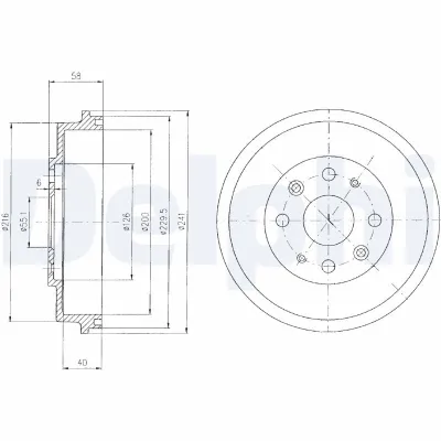 Kampana Arka Sağ veya Sol Mazda MX-3 (EC)(05.1991->)  DELPHI BF456