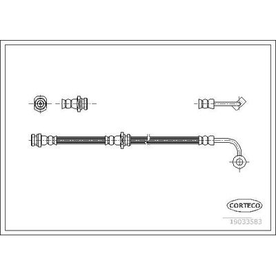 Fren Hortumu Arka Sol OSSCA 01234