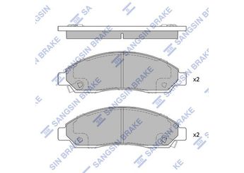 Fren Disk Balata Ön SANGSIN SP1408  8973682510 89040317 8973293330 8973682520 8980511160 8980511170