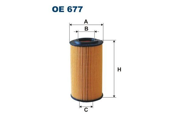 Yağ Filtresi  Chrysler PT Cruiser (2000->)  FILTRON OE 677