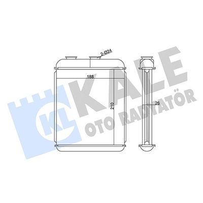 Kalorifer Radyatörü  Opel Astra H (Makyajlı) HB / Sedan (11.2006->)  DELPHI TSP0525534