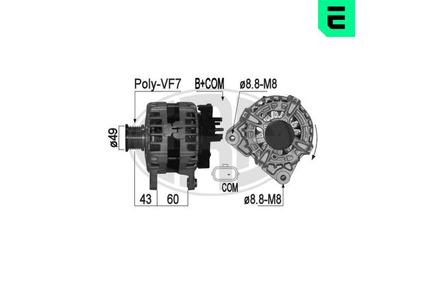 Alternatör  Nissan X-Trail (T32)(04.2014->)  ERA 209292A