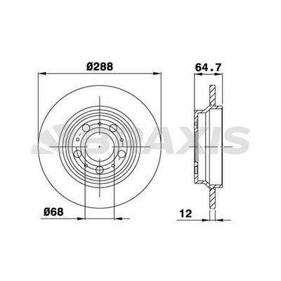 Fren Disk Ayna Arka Sağ ve Sol BRAXIS AE0333