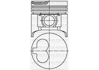 Piston (86.50MM-0.50)  YENMAK 31-03530-050  31-03530-050