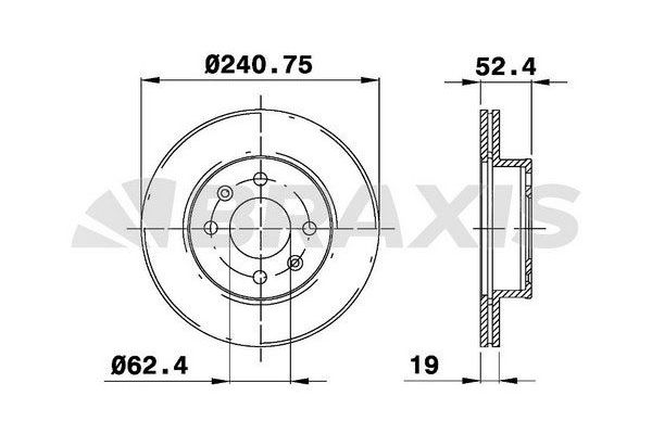 Fren Disk Ayna Ön Sağ ve Sol BRAXIS AE0244
