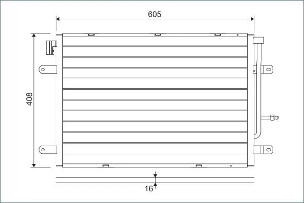 Klima Radyatörü  Audi S4 Cabriolet (8H)(02.2004->)  VALEO 818190