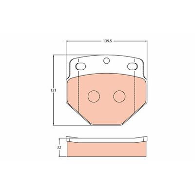 Fren Disk Balata Ön TRW GDB5087