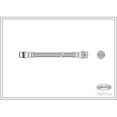 Fren Hortumu Arka Sağ veya Sol Renault Espace IV (JK0)(01.2002->)  CAVO CLG13