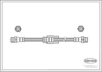 Fren Hortumu Ön Sağ veya Sol BREMBO T 85 173  3C0611701J 3C0611701C