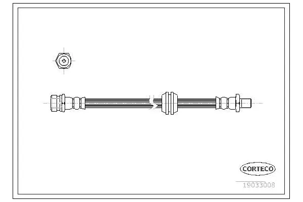 Fren Hortumu Ön Sağ veya Sol Kia Sephia (1993->)  FROW 556.1117.005