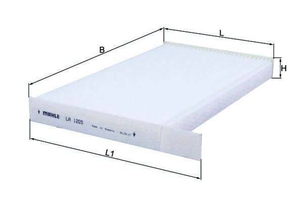 Polen Filtresi  Nissan Leaf (ZE0)(01.2012->)  MAHLE LA 1205