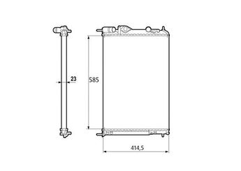 Su Radyatörü  VALEO 232316  8K0121251L 8K0121251AC 8K0121251AG 8K0121251R