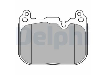 Fren Disk Balata Ön DELPHI LP3597  34106889266