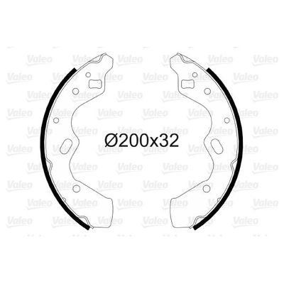 Fren Pabuçlu Balata Arka Mazda Demio (DW)(05.1998->)  VALEO 564093