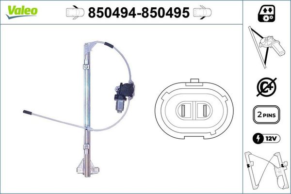 Cam Krikosu Ön Sol VALEO 850494