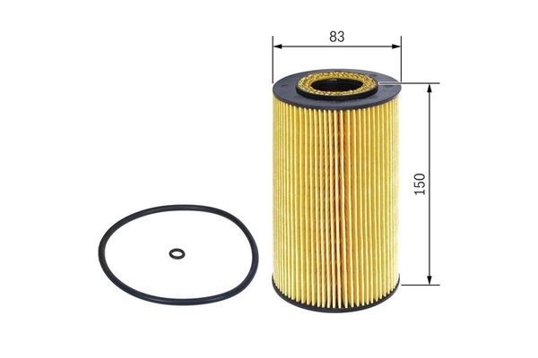 Yağ Filtresi  Mercedes S -Serisi 4 Kapı (BM 220)(07.1998->)  BOSCH F 026 407 003