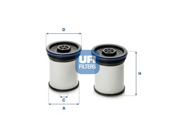 Yakıt Filtresi  UFI 26.047.00  2604700 26.047.00 95174479 95492920 4818693 4820437
