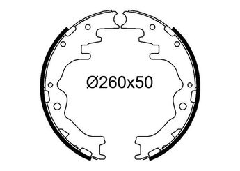 Fren Pabuçlu Balata Arka VALEO 564302  LA0126310 LA01-26-310 U0Y92638ZA U0Y9-26-38ZA UB7126310C UB71-26-310C UBY22638ZB UBY2-26-38ZB