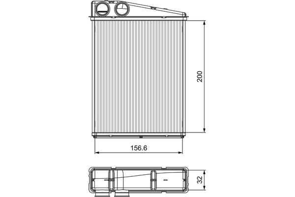 Kalorifer Radyatörü  Mercedes R -Serisi (BM 251)(09.2005->)  VALEO 811542