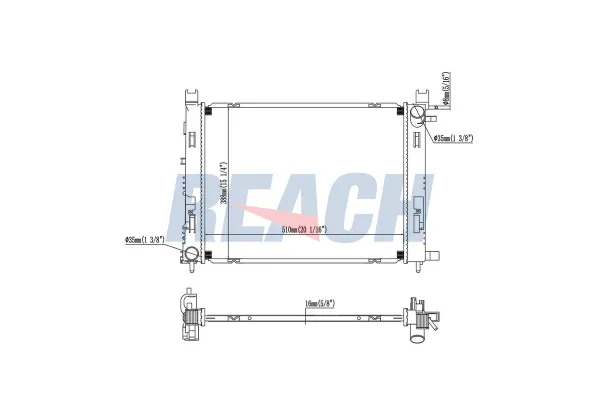 Su Radyatörü  Kia Rio Sedan (QB)(2011->)  RENAULT ORJINAL 214100078R