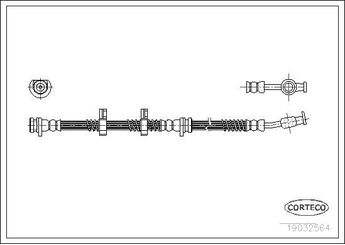 Fren Hortumu Ön Sol CORTECO 19032564  SHB101180 SHB101190