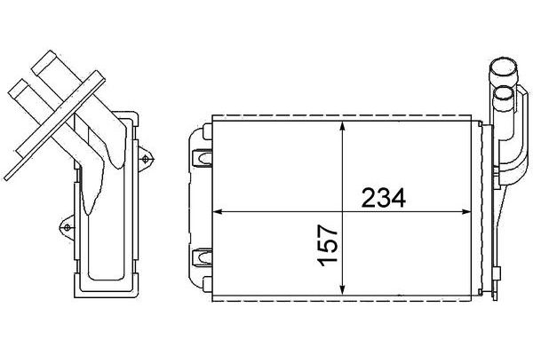 Kalorifer Radyatörü  MAHLE AH 99 000S