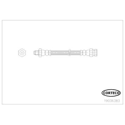 Fren Hortumu Ön Sağ veya Sol Mitsubishi Outlander (CW0)(2010->)  PSA ORJINAL 4806J0