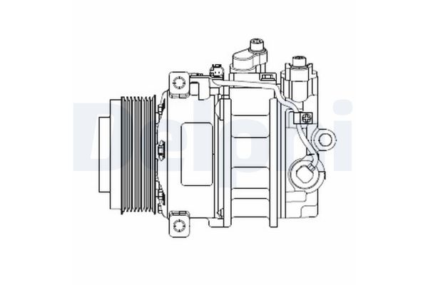 Klima Kompresörü  Mercedes ML -Serisi (BM 164)(03.2005->)  DELPHI CS20378